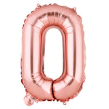 Balloon, Mylar, Balloonify 16 Inch, Number 0, Rose Gold,1 - 1 EACH