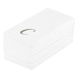 Towels, Guest, Luxenap, Linen-Like, White, with Silver Cursive Letter C, Air Laid, 15.75 x 8 Inch, 1 Each,50 - 1 COUNT