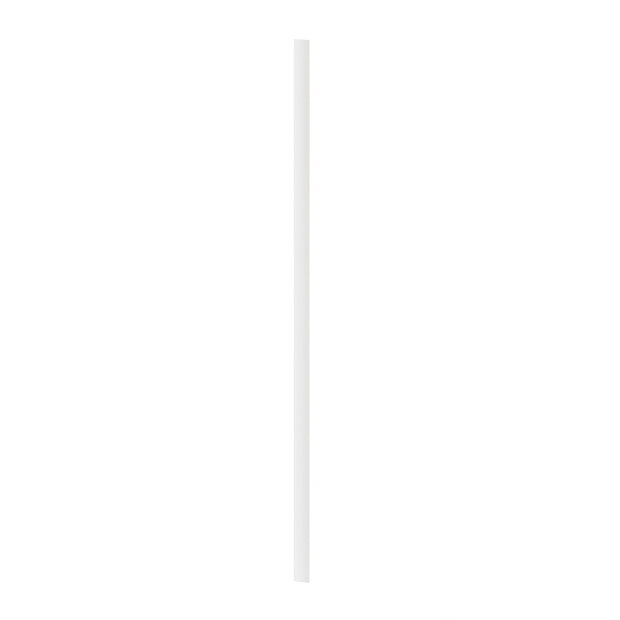 Straws, Basic Nature 8.25 Inch, Plastic, White, Wrapped, PLA & PBAT,100 - 1 EACH