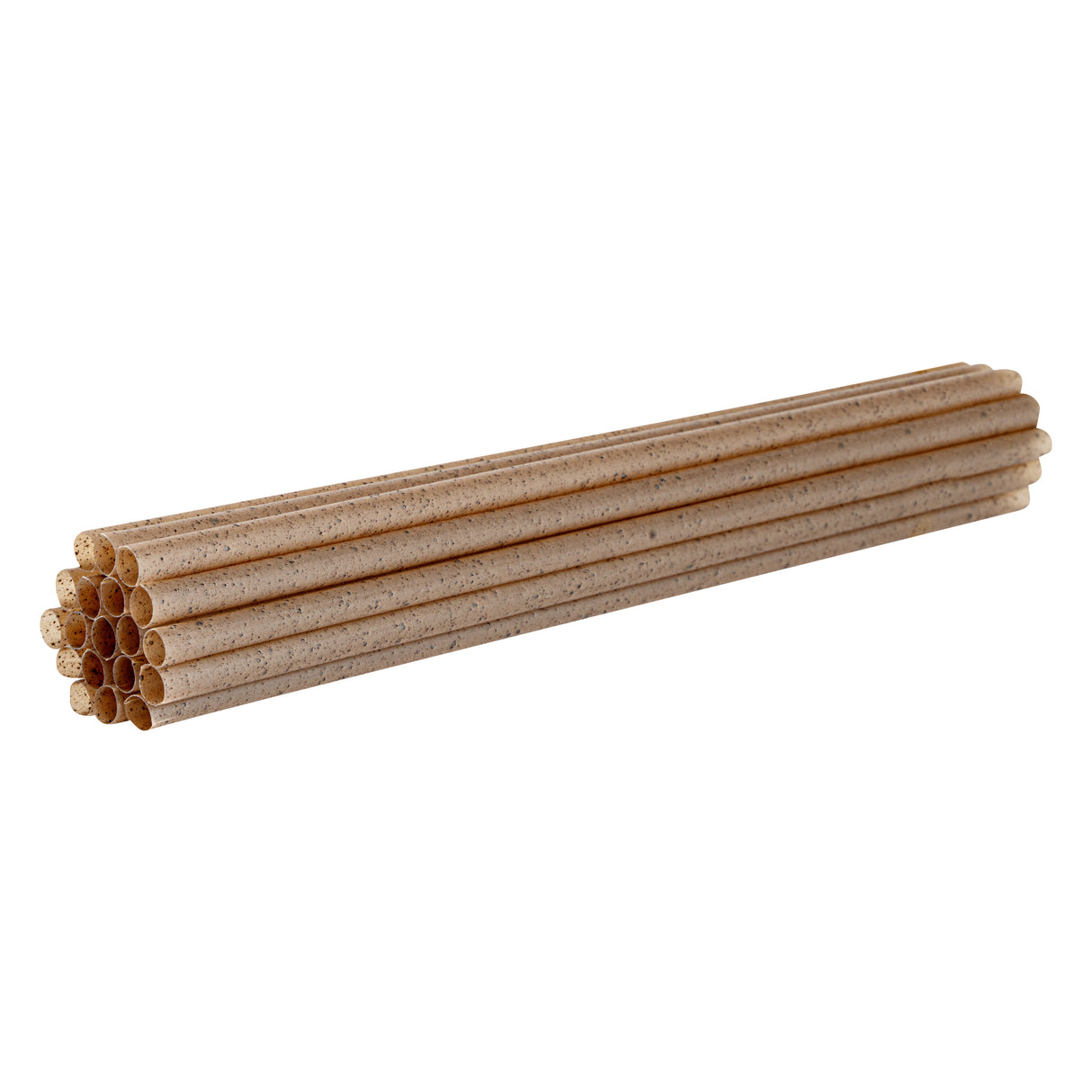 Straws, Basic Nature 8.25 Inch, Plastic & Coffee Ground, Brown, PLA,100 - 1 EACH