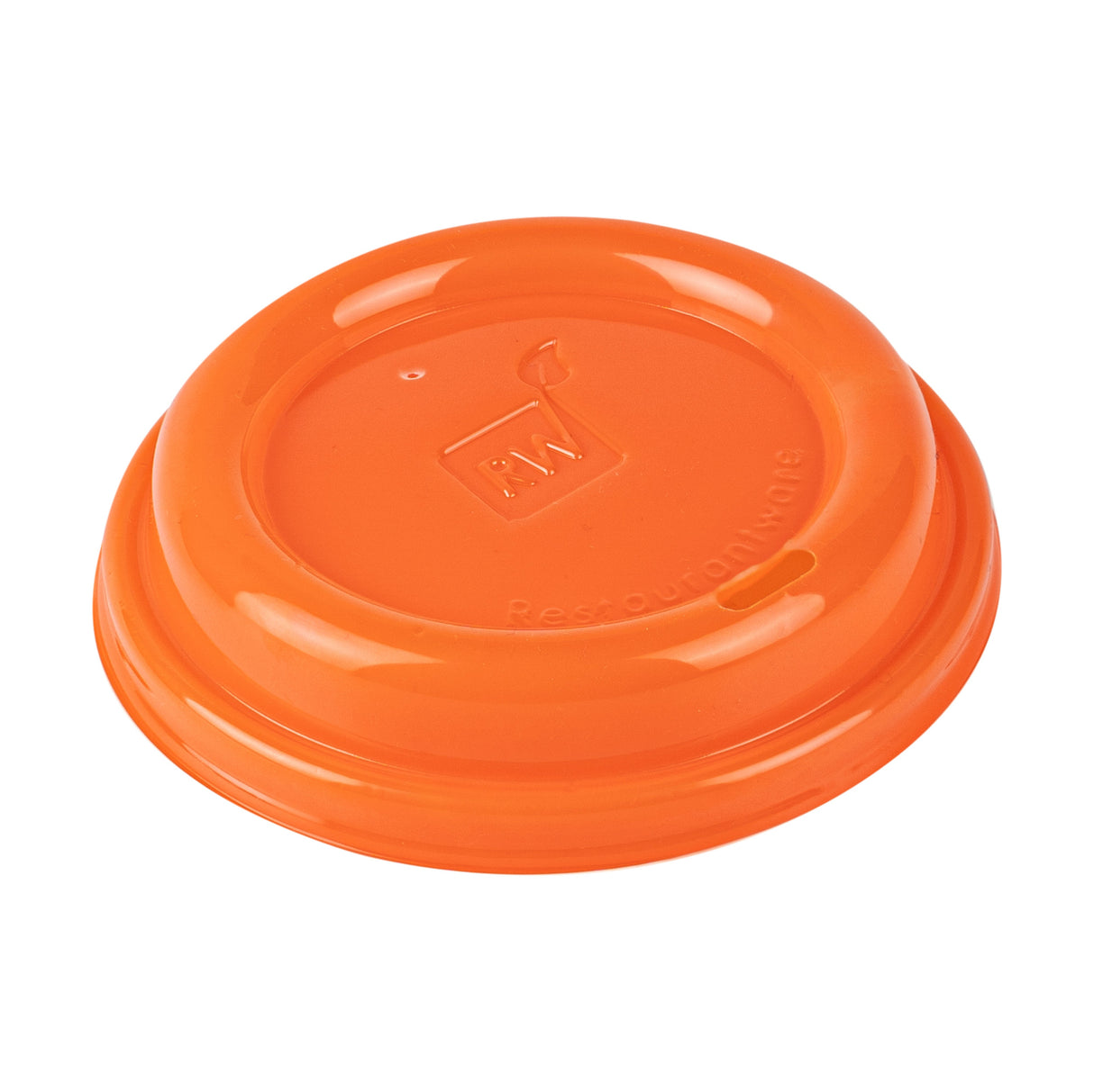 Lids, Sip-Thru, Plastic, Dark Tangerine Orange, for 8/12/16/20 Ounce Cups,25 - 1 EACH