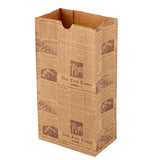 Bags, Bag Tek 4 Pound, Paper, Kraft Newsprint, 5 x 3.25 x 9.5 Inch,100 - 1 EACH