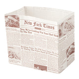 Bags, Snack, Bag Tek 4.25 x 2.5 x 3.75 Inch, Paper, Sepia Newsprint,100 - 1 EACH