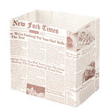 Bags, Snack, Bag Tek 4 x 2.25 x 3.75 Inch, Paper, Sepia Newsprint,100 - 1 EACH