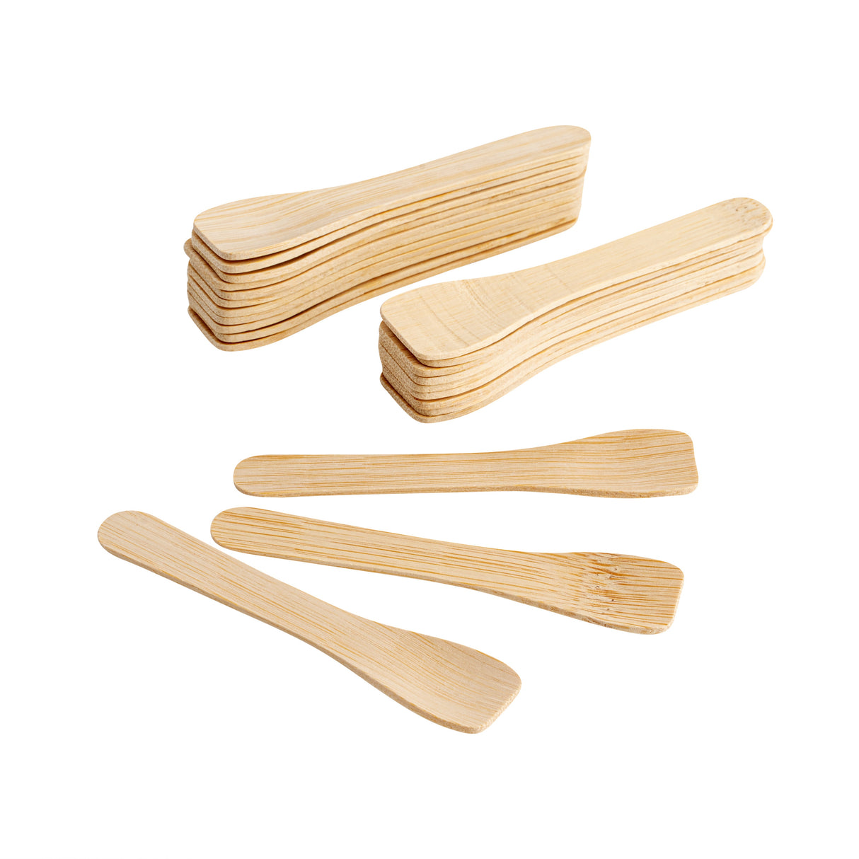 Spoons, Tasting, Eco Luxe, Bamboo, Natural, Rounded Square, 3.5 Inch,1000 - 1 EACH