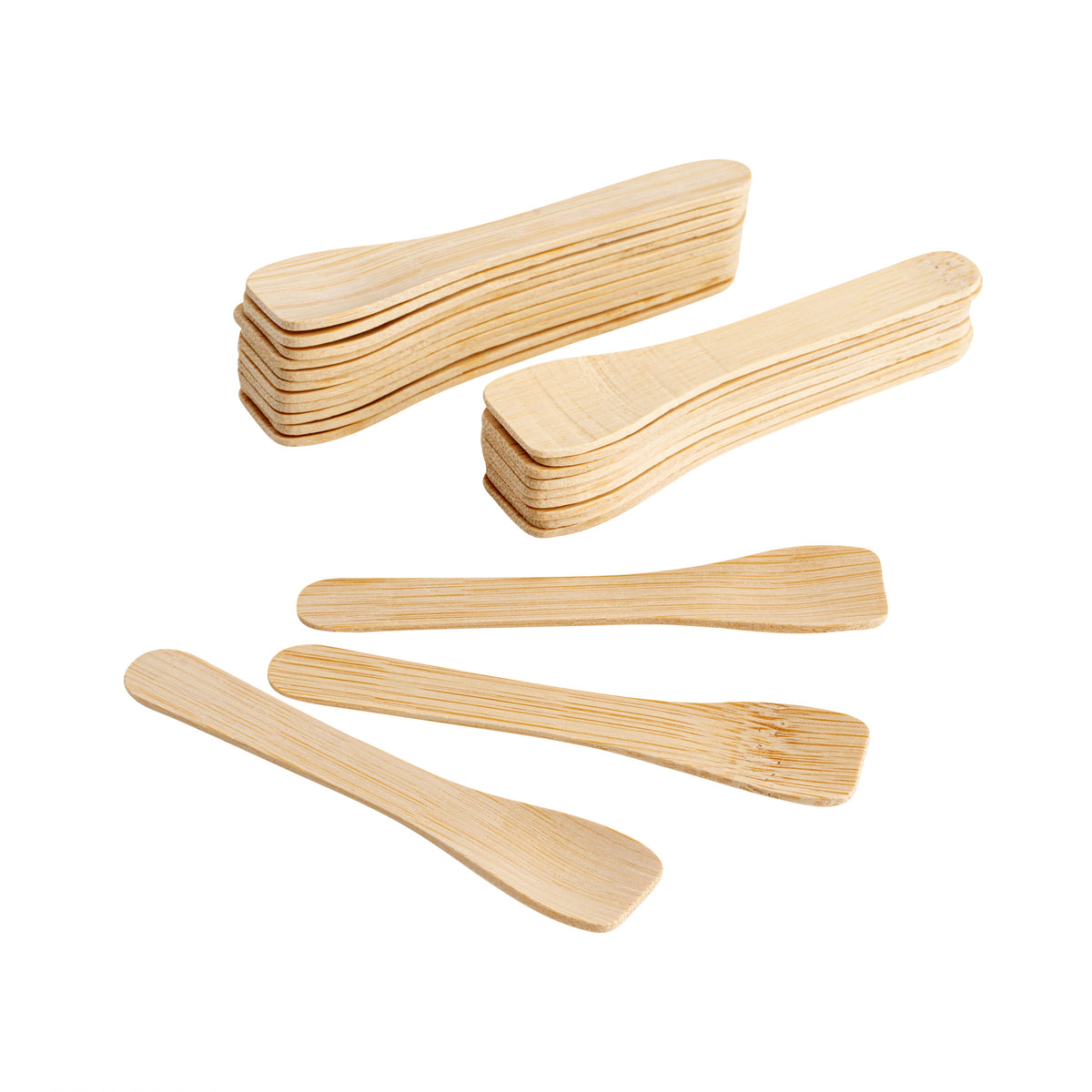 Spoons, Tasting, Eco Luxe, Bamboo, Natural, Rounded Square, 3.5 Inch, 1 Each,1000 - 1 COUNT