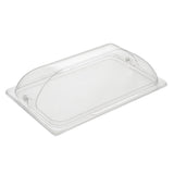 Lids, Dome Plate, 21 x 13.25 Inch, Clear, Polycarbonate, 1 Each,10 - 1 COUNT