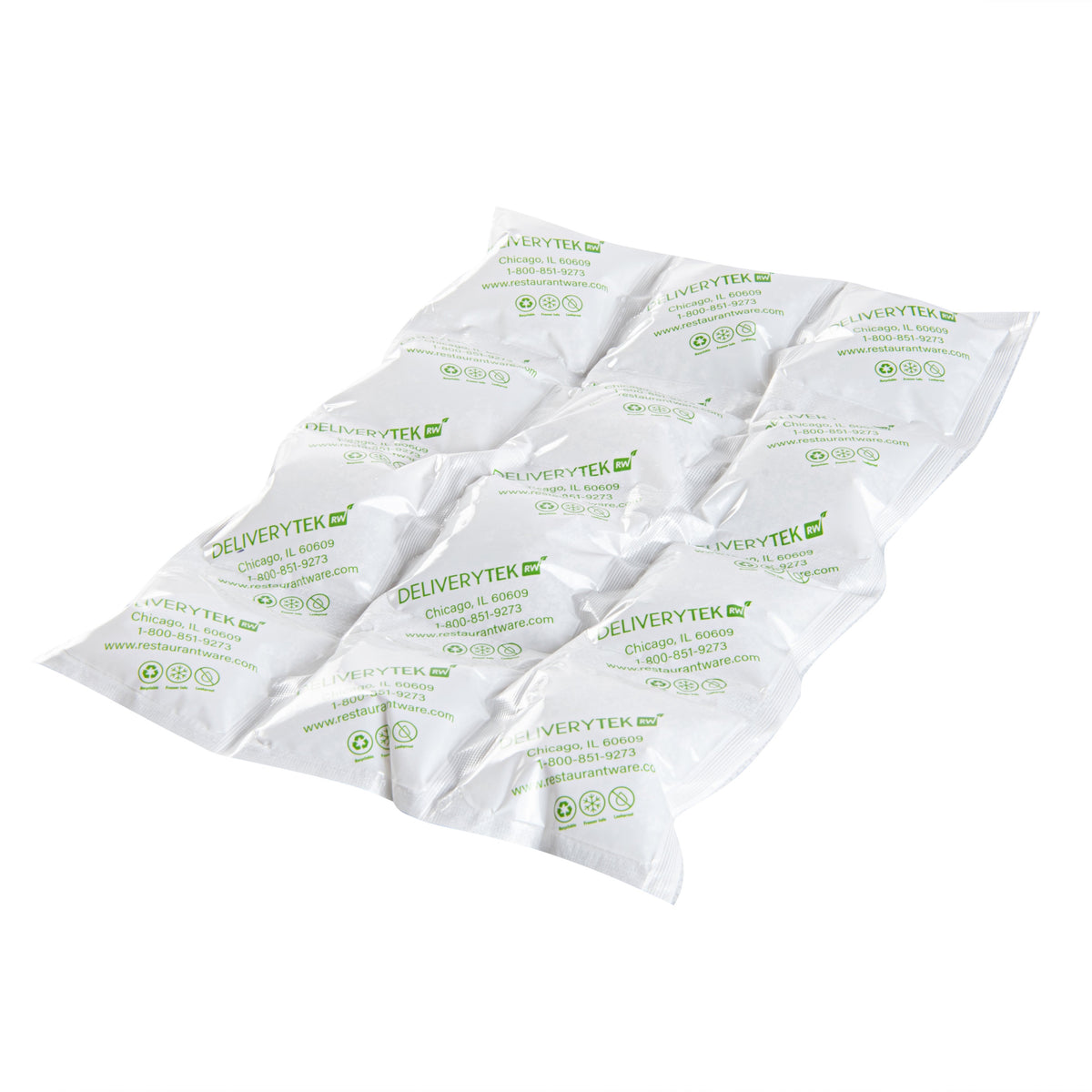 Ice Packs, Shipping, Delivery Tek, Plastic, 3 x 4 Cells, 11.5 x 7.75 Inch, 1 Each,100 - 1 COUNT