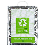 Bags, Thermal, Cater Tek 11.75 x 6 x 15 Inch, Insulated, Green & Silver, Plastic,10 - 1 EACH