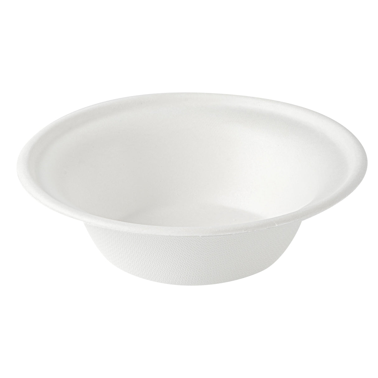 Bowls, Pulp Safe, Sugarcane & Bagasse, White, Round, 6 x 6 x 1.75 Inch,100 - 1 EACH