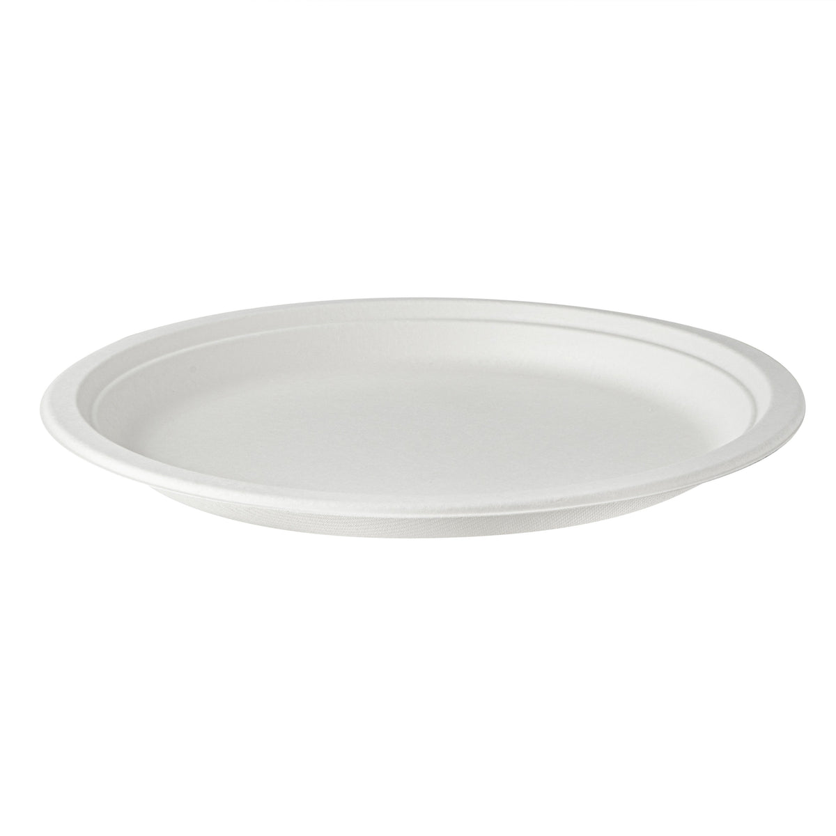 Plates, Pulp Safe 11.75 x 11.75 x 1 Inch, Sugarcane & Bagasse, White, Round, 1 Each,100 - 1 COUNT
