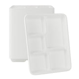 Trays, Pulp Safe 10.5 x 8.5 x 1 Inch, Sugarcane, White,100 - 1 EACH