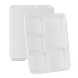 Trays, Pulp Safe 10.5 x 8.5 x 1 Inch, Sugarcane, White, 1 Each,100 - 1 COUNT