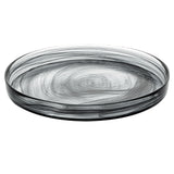 Plates, Vetri 11 x 11 x 1.25 Inch, Glass, Black Alabaster, Round,6 - 1 EACH
