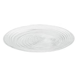 Plates, Vetri 11.75 x 11.75 x 1.25 Inch, Glass Swirl, Clear, Round,6 - 1 EACH