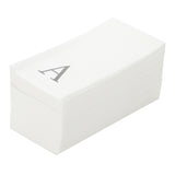 Towels, Guest, Luxenap, Linen-Like, White, with Silver Sans Serif Letter A, Air Laid, 15.75 x 8 Inch, 1 Each,2000 - 1 COUNT