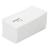 Towels, Guest, Luxenap, Linen-Like, White, with Silver Sans Serif Letter F, Air Laid, 15.75 x 8 Inch,2000 - 1 EACH