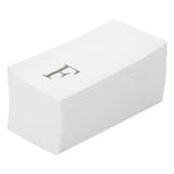 Towels, Guest, Luxenap, Linen-Like, White, with Silver Sans Serif Letter F, Air Laid, 15.75 x 8 Inch, 1 Each,2000 - 1 COUNT