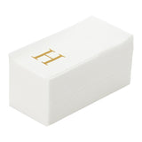 Towels, Guest, Luxenap, Linen-Like, White, with Gold Sans Serif Letter H, Air Laid, 15.75 x 8 Inch,2000 - 1 EACH