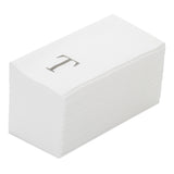 Towels, Guest, Luxenap, Linen-Like, White, with Silver Sans Serif Letter T, Air Laid, 15.75 x 8 Inch,2000 - 1 EACH