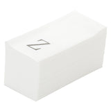 Towels, Guest, Luxenap, Linen-Like, White, with Silver Sans Serif Letter Z, Air Laid, 15.75 x 8 Inch,2000 - 1 EACH