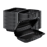 Containers, Thermo Tek 30 Ounce, Mineral-Filled Plastic, Black, 9 x 6 x 3 Inch, Clamshell, 1 Each,100 - 1 COUNT