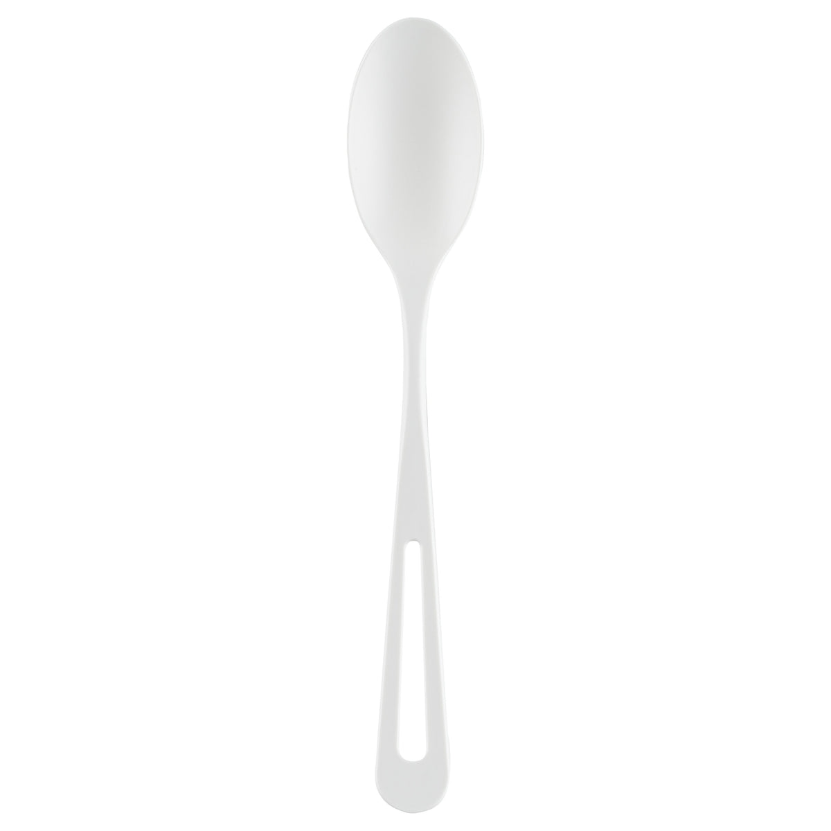 Spoons, Basic Nature, Plastic, White, CPLA, 7.5 Inch, Heat-Resistant, 1 Each,250 - 1 COUNT