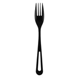 Forks, Basic Nature, Plastic, Black, 7.5 Inch, CPLA, Heat-Resistant, 1 Each,250 - 1 COUNT