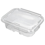 Containers, Salad, Tamper Tek 20 Ounce, Plastic, Clear, 7.25 x 5.5 x 2 Inch, with Lid, Tamper-Evident, 1 Each,100 - 1 COUNT