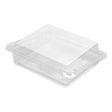 Containers, Sandwich & Pinwheel, Tamper Tek, Plastic, Clear, 6.75 x 5.75 x 1.75 Inch, with Lid, Tamper-Evident,100 - 1 EACH