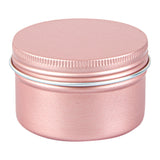 Containers, RW Base 4 Ounce, Tin, Rose Gold, Round, with Screw Lid,100 - 1 EACH
