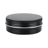 Containers, RW Base 2 Ounce, Tin, Black, Round, with Screw Lid, 1 Each,100 - 1 COUNT