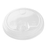 Lids, Flat, Plastic, Clear, Compostable, for 9/12/16/20/22 Ounce Cold Cups, 1 Each,1000 - 1 COUNT