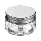 Jars, Candy & Snack, RW Base 1 Ounce, Clear, Plastic, with Silver Aluminum Lid, Round, 2 x 2 x 1.25 Inch,100 - 1 EACH