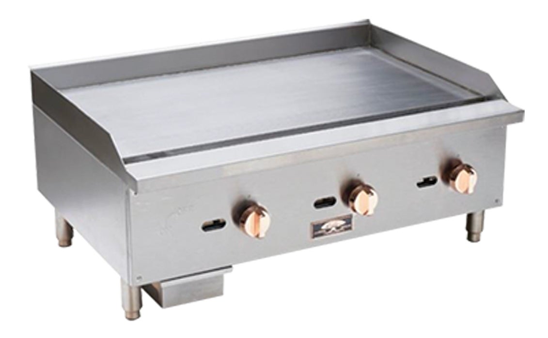 Griddle, Countertop, 36 Inch, Natural Gas, Manual Control,1 - 1 EACH