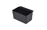 Tote Box, 13 x 9.25 x 7 Inch, Attachable, Black, Plastic, for Rolling Utility Cart,1 - 1 EACH