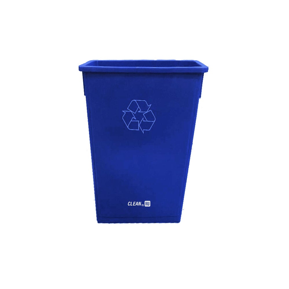 Bin, Recycle, 23 Gallon, Rectangular, Slim, Blue, 20 x 11 x 30 Inch,1 - 1 EACH