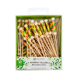 Picks, 4 Inch, Yellow Braided, 4 Linear Inch,1 - 50 COUNT