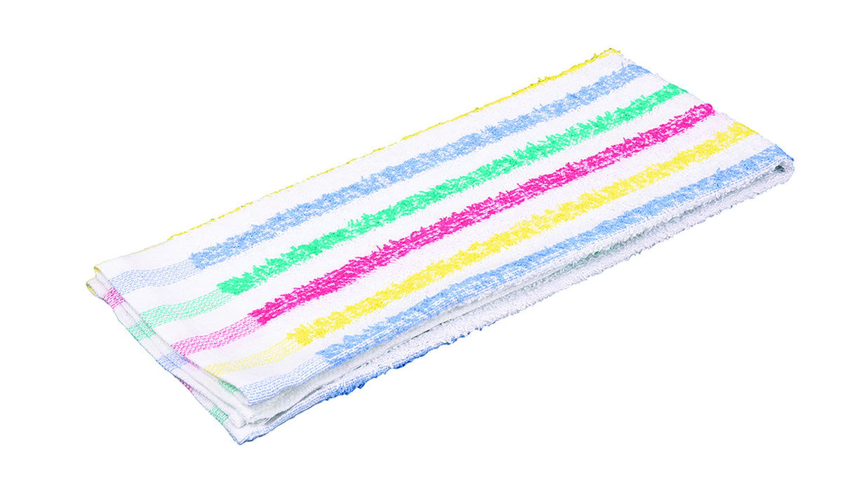 Towels, Kitchen, Multi-Color Stripe,12 - 1 EACH