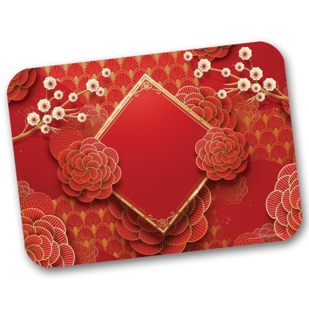 Placemats, 14 x 19 Inch, Paper, Lunar New Year, 1 Each,250 - 1 COUNT