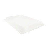 Lids, Dome, 10.9 x 7.75 x 1.45 Inch, Plastic, Clear, Rectangular, PET,50 - 1 COUNT