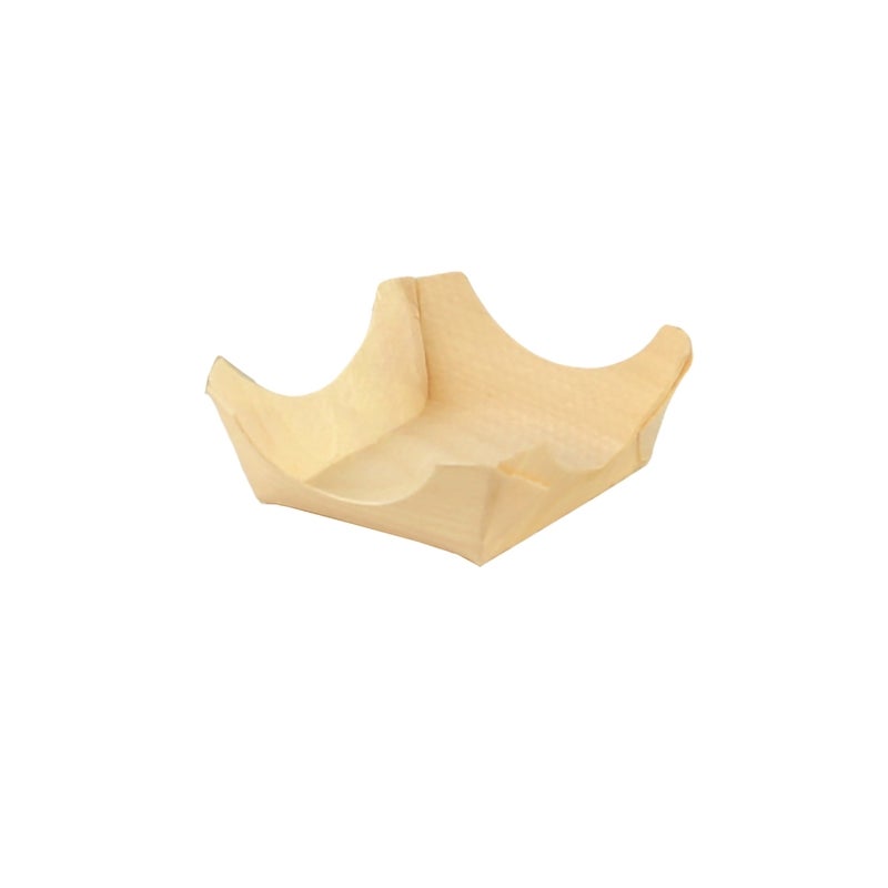 Plates, 2.3 x 2.3 Inch, Wood, Square,10 - 50 COUNT