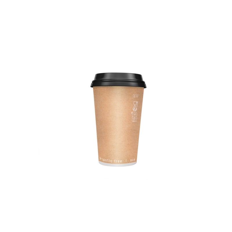 Cups, 24 Ounce, Paper, Kraft, Double-Wall,40 - 50 COUNT