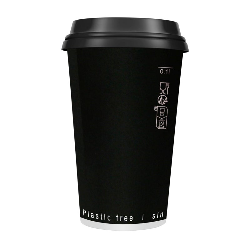 Cups, 20 Ounce, Paper, Black, Double-Wall,20 - 50 COUNT