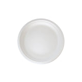 Plates, Sugarcane, White, Round,8 - 50 COUNT