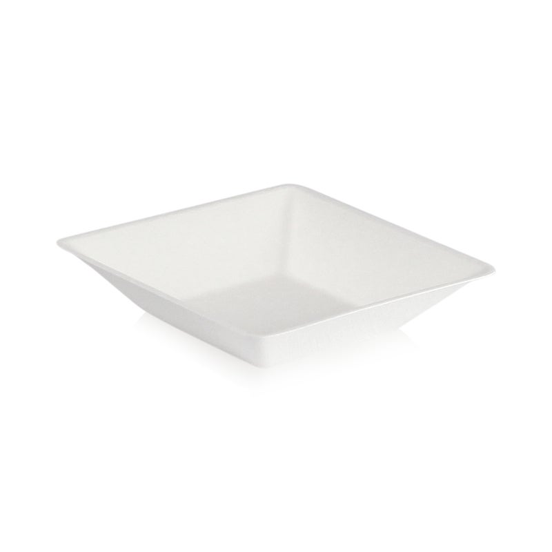 Plates, Eco-Design, Sugarcane, White,6 - 50 COUNT