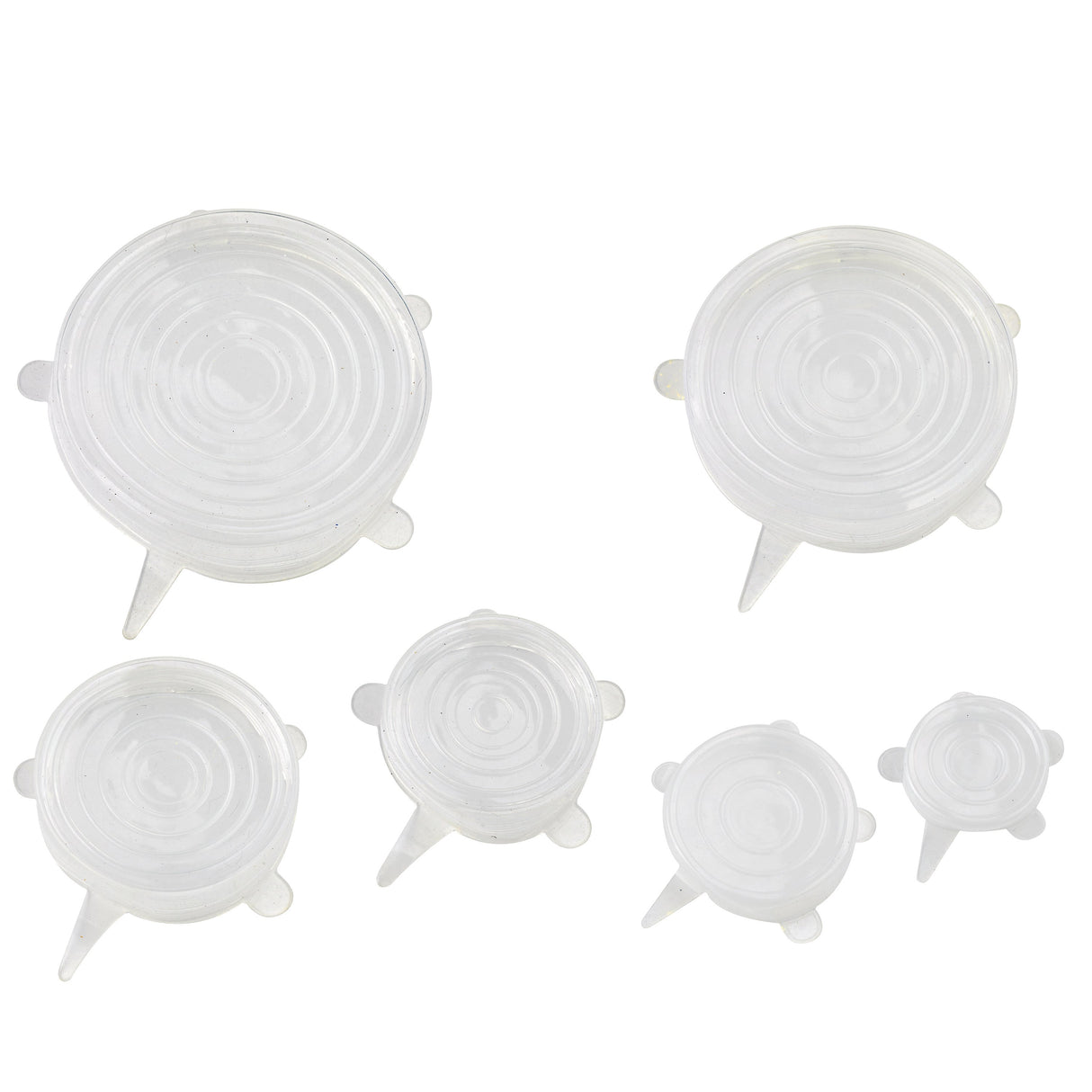 Lid Sets, 7.7 Inch, Silicone, Translucent, Reusable,10 - 10 EACH