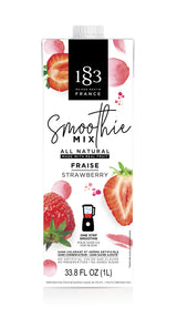 Smoothie Mix, Strawberry, Liquid,4 - 1 LITER