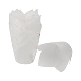 Cups, Baking, Panificio 3.50 Ounce, Greaseproof Paper, White, Tulip,50 - 1 EACH