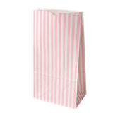 Bags, Bag Tek 6 x 3.50 x 10.75 Inch, Paper, Pink & White Stripe, 6 Pound,100 - 1 EACH